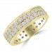 3.40 ct Men's Round Cut Diamond Eternity Wedding Band Ring